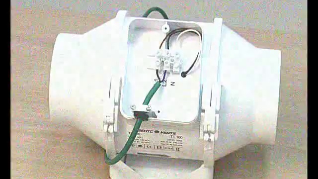 Подключение канального вентилятора Вентс ТТ