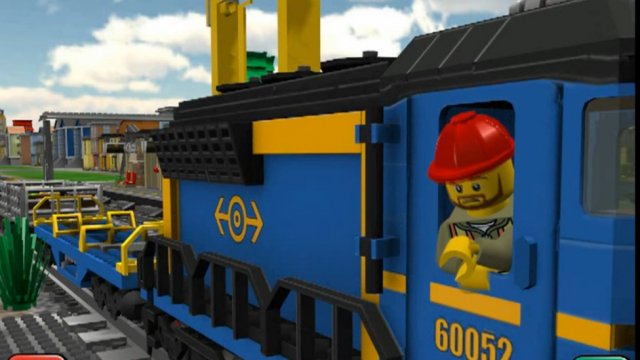 Мультик про паровозик и самолет. Мультфильм для детей LEGO City. 