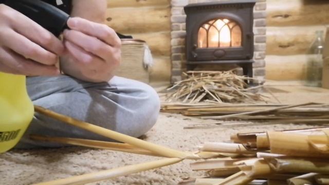 Вау! Класс! Корзинка из рогозы, из камыша своими руками!