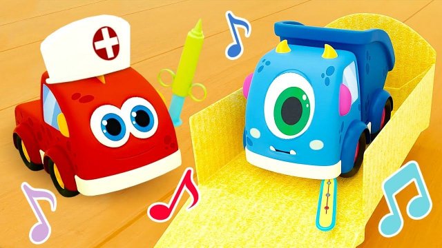 Машинки Мокас заболели! Мультики песенки для малышей про машинки
