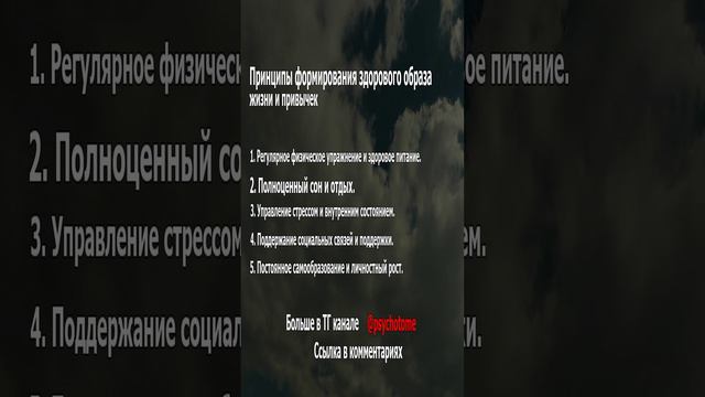 Принципы формирования здорового образа жизни и привычек. #Здоровье #ОбразЖизни #Привычки