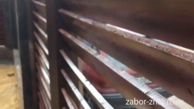 Забор-жалюзи деревянный