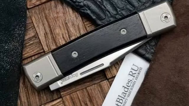 Складной нож Lion Steel BestMan, клинок M390, рукоять эбонитовое дерево