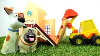 Детский канал - Экскаватор Мася строит больницу.mp4