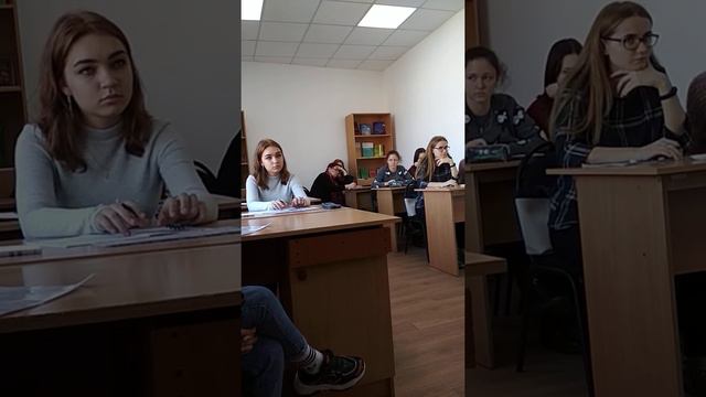 Урок сольфеджио в колледже 1часть