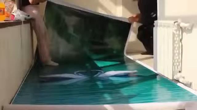 Как делают наливные полы с рисунком от ООО "Будэнерго"