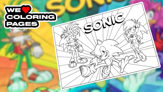 #76 Соник Андерграунд Раскраска | МЫ ❤️ РАСКРАСКИ