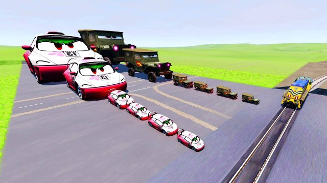 БОЛЬШОЙ И МАЛЕНЬКИЙ EMMA ENGRY ПРОТИВ БОЛЬШОГО И МАЛЕНЬКОГО СЕРЖАНТА PIXARА | BeamNG.drive