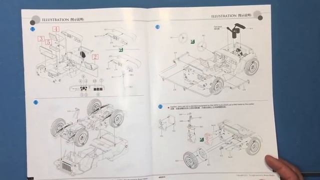 Sprue Review. Bronco GPW 1/4 ton Trucks with trailer and 37mm Anti-Tank gun CB 35106/CB35107