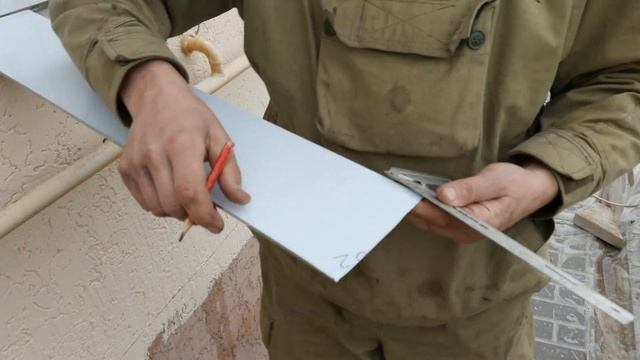 Установка отлива на окно