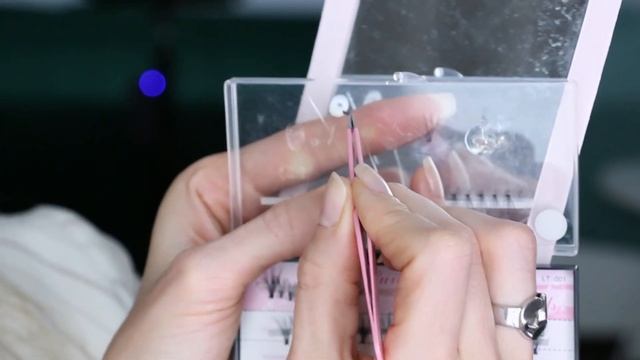 Как клеить ресницы пучки