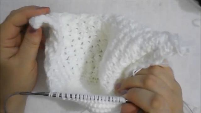 ЧЕПЧИК ( ШАПОЧКА ) СПИЦАМИ ДЛЯ НОВОРОЖДЕННЫХ. МАСТЕР КЛАСС.