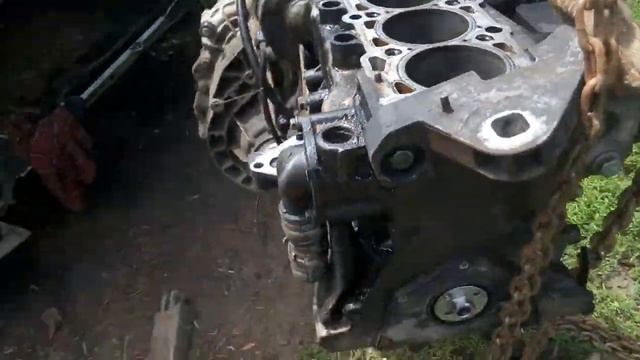 Снятие мотора VW Т5 MULTIVAN 2.5TDI