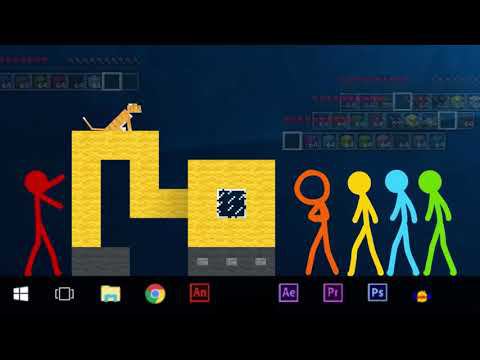 Стикмены VS Minecraft 3 серия с моей озвучкой!