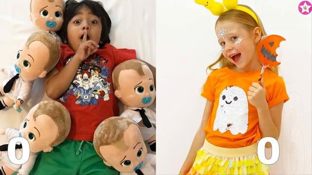Like Nastya VS Ryan Kaji (Ryan's World) Transformation 👑 New Stars From Baby To 2024