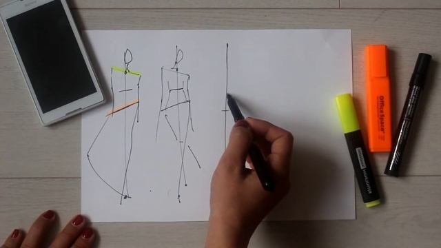 Как рисовать модные эскизы. Рисуем одежду. FASHION SKETCH. Советы дизайнера.Урок 2