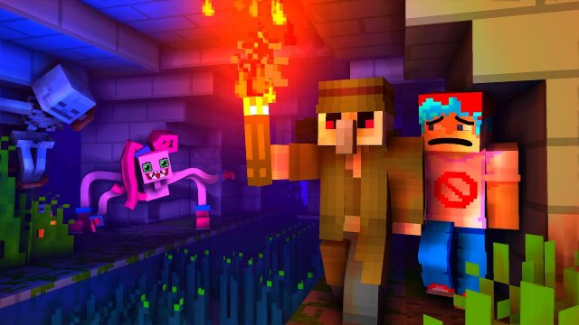 Детектив голем с командой ищут друга которого похитил МОНСТР #мультики#майнкрафтанимации  #майнкраф