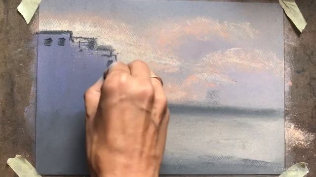 Городской пейзаж пастелью. Урок