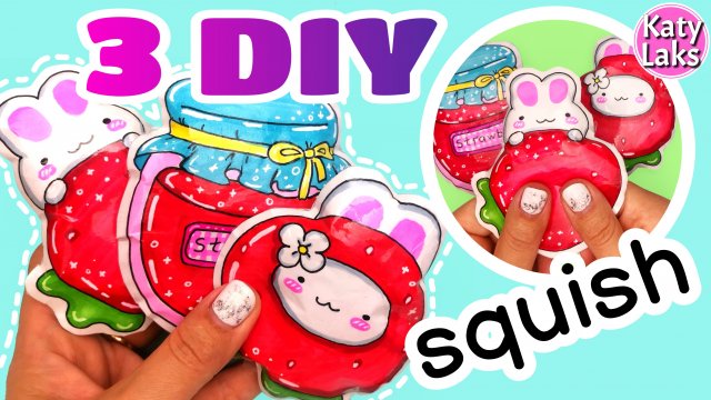 ?Как сделать сквиш из бумаги/коллекция сквишей/ DIY