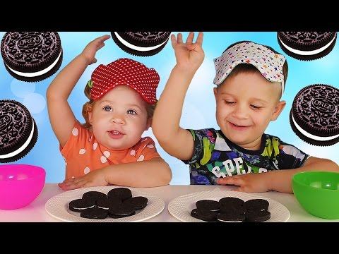 ✿ OREO CHALLENGE // ОРЕО ЧЕЛЛЕНДЖ Вызов Принят Челленджи печенье ОРЕО Для Детей OREO cookie Unboxing