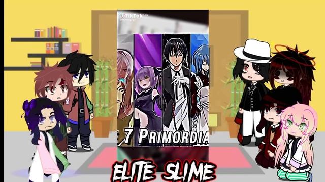 Demon slayer react to rimuru tempest || Gacha reaction || ship :Rimuru x ciel