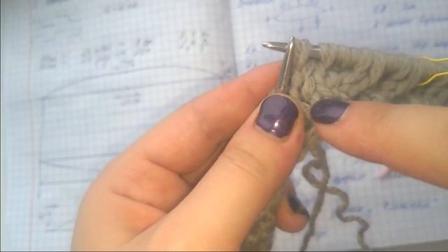 Вяжем пилотку спицами /Часть 1