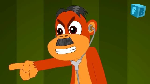 Five Little Monkeys Jumping On The Bed | Children Nursery Rhyme | Flickbox Kids Songs