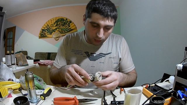 ремонт строительного фена, перегоревшая спираль.