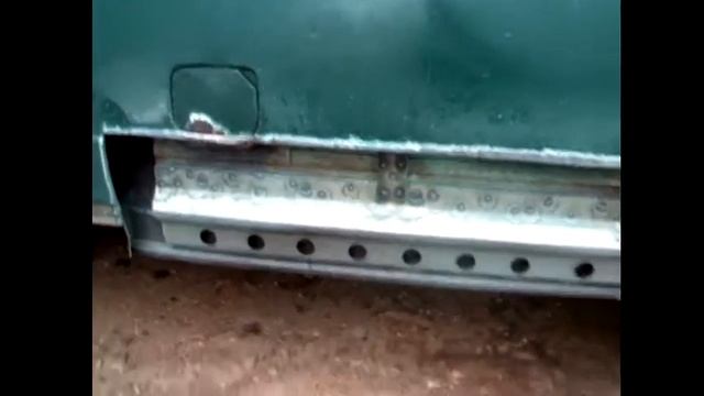 Газель Замена порогов под бензобаком 2