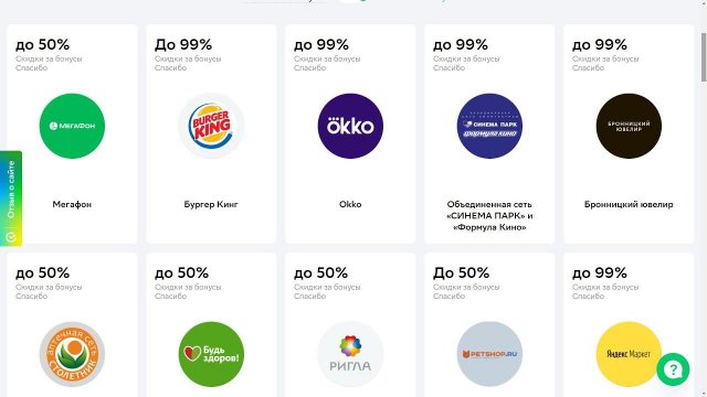 Где можно потратить бонусы Спасибо от Сбербанка ?