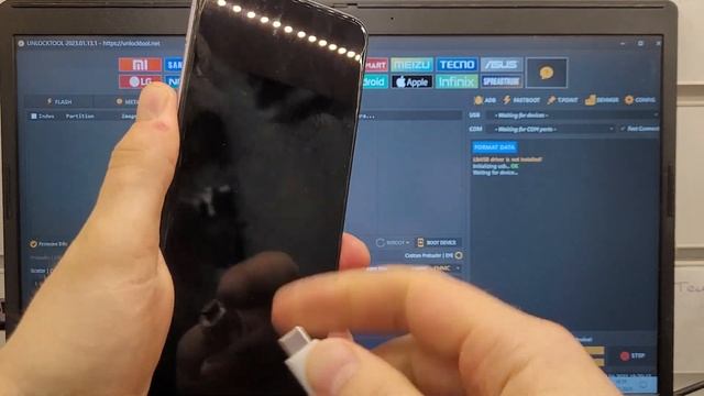 Сброс всех паролей Realme 8i RMX3151. Программа Unlocktool. Factory reset + FRP Realme 8i