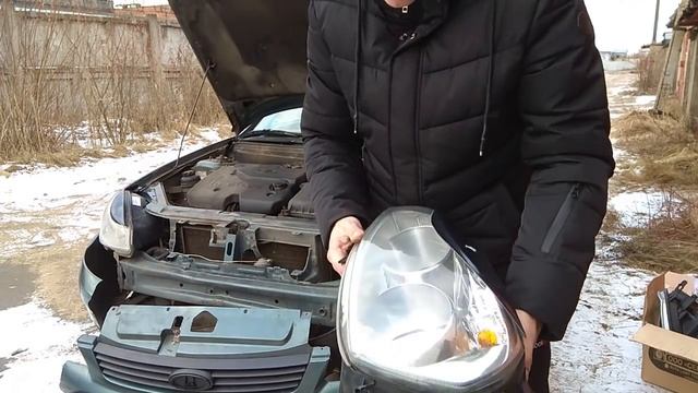 ПРИОРА: Треш - китайские фары на приору.