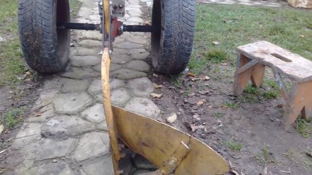 Переделка конного плуга в мотоблочный