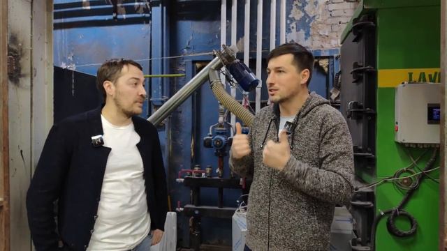 Промышленная котельная внутри производства