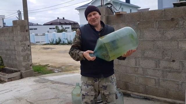 Как помыть бутыль с узким горлышком.