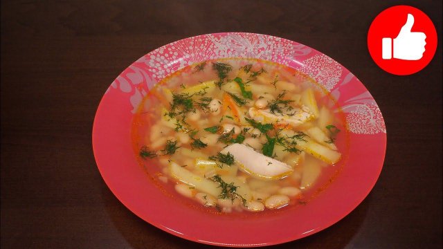 Вкусный куриный суп с фасолью в мультиварке, рецепт супа #рецепты для мультиварки