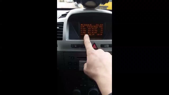 Opel zafira B Скрытые возможности борт компьютера [Опель сканер]
