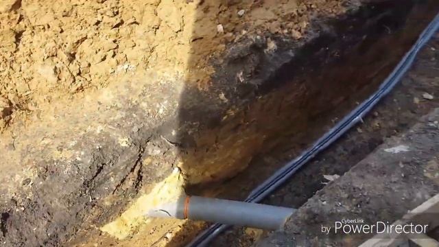 Прокладка теплотрассы из дома в сауну.