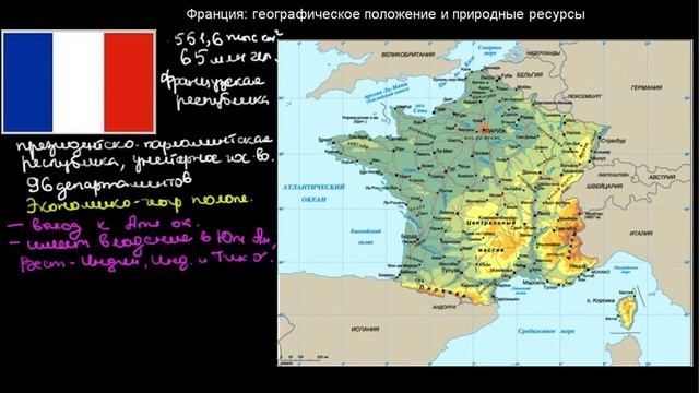 440 Франция географическое положение и природные ресурсы