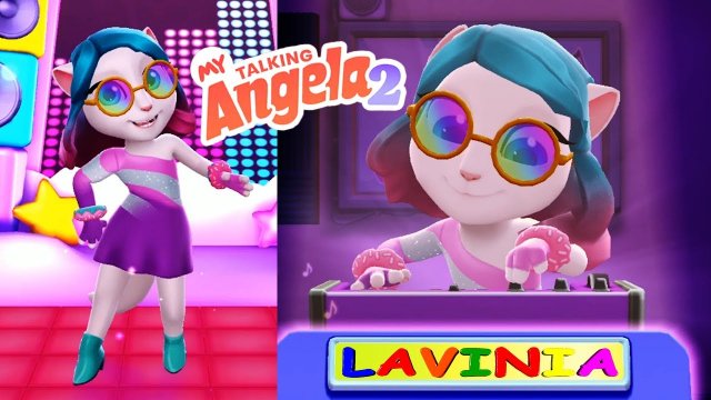 МОЯ ГОВОРЯЩАЯ АНДЖЕЛА 2 ПРИКОЛЫ 🙃 MY TALKING ANGELA 😊 #talkingtom #лавиния #mytalkingangela