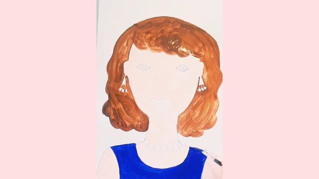 Как нарисовать портрет мамы