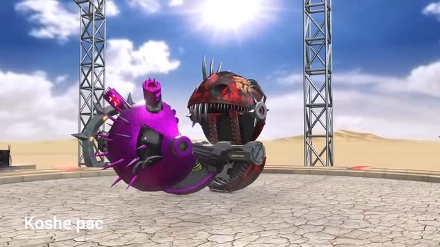 Pacman vs monster robot vs aliens, powerful ben monsters robots