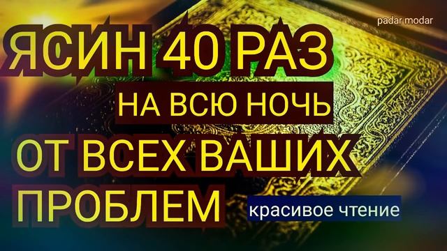 Сура Ясин 40 раз /красивое чтение Корана