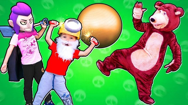 Бравл Старс в реальной жизни. Brawl Stars animation in real life / Erik Show Brawl Ball parody