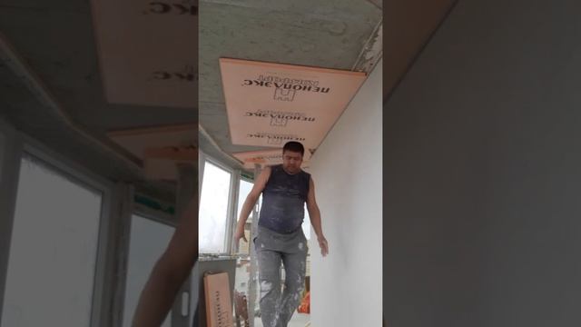 Монтаж пеноплекс на потолке клей пеной