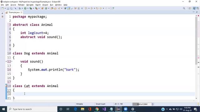 Abstract class and abstract methods in java | Planet Code