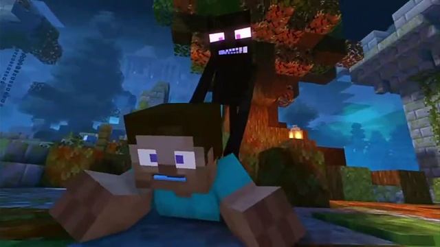 Enderman eats Stevel