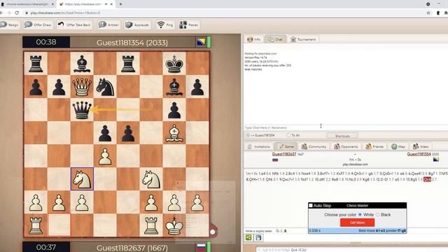 Chess Master - cheating on chess in hard positions
