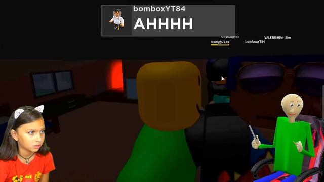 СЕКРЕТНАЯ НОЧЬ в ЛАГЕРЕ у БАБКИ БАЛДИ! в Роблокс Baldi Roblox Bedtime Camping Валеришка Для детей
