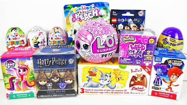 15 Киндер Сюрпризов, Unboxing Kinder Surprise ЛОЛ ДЕКОДЕР,Дисней,ФИКСИКИ,My little pony,ПОНИ,LEGO